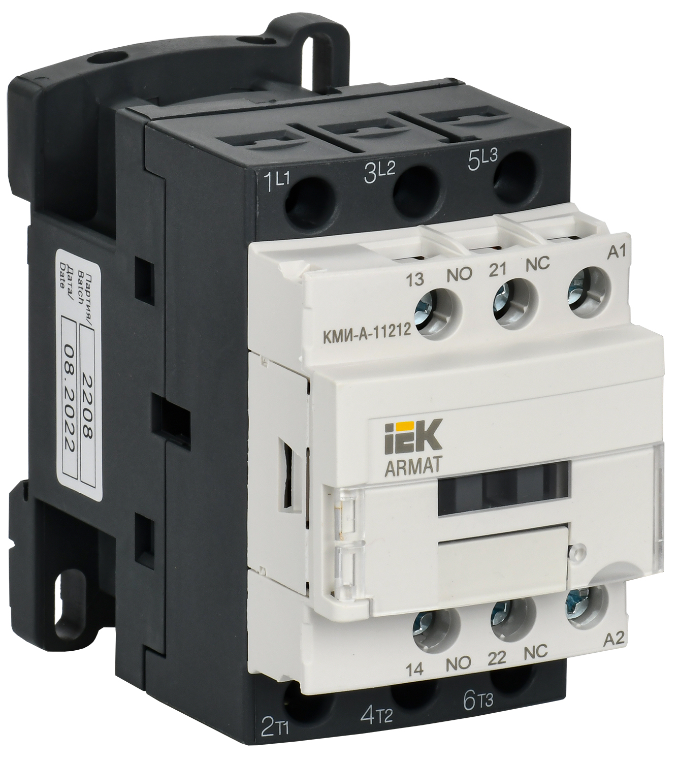 IEK ARMAT Контактор КМИ-А-11212 LC1D 12А 230В/АС3 1НО/1НЗ