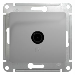 Systeme Electric Glossa Алюминий Розетка TV одиночная 1DB