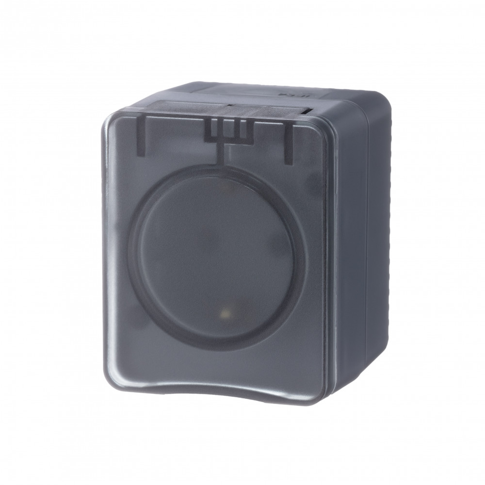 Systeme Electric AtlasDesign Profi54 Наруж Антрацит Розетка с/з со шт., 16А 250B