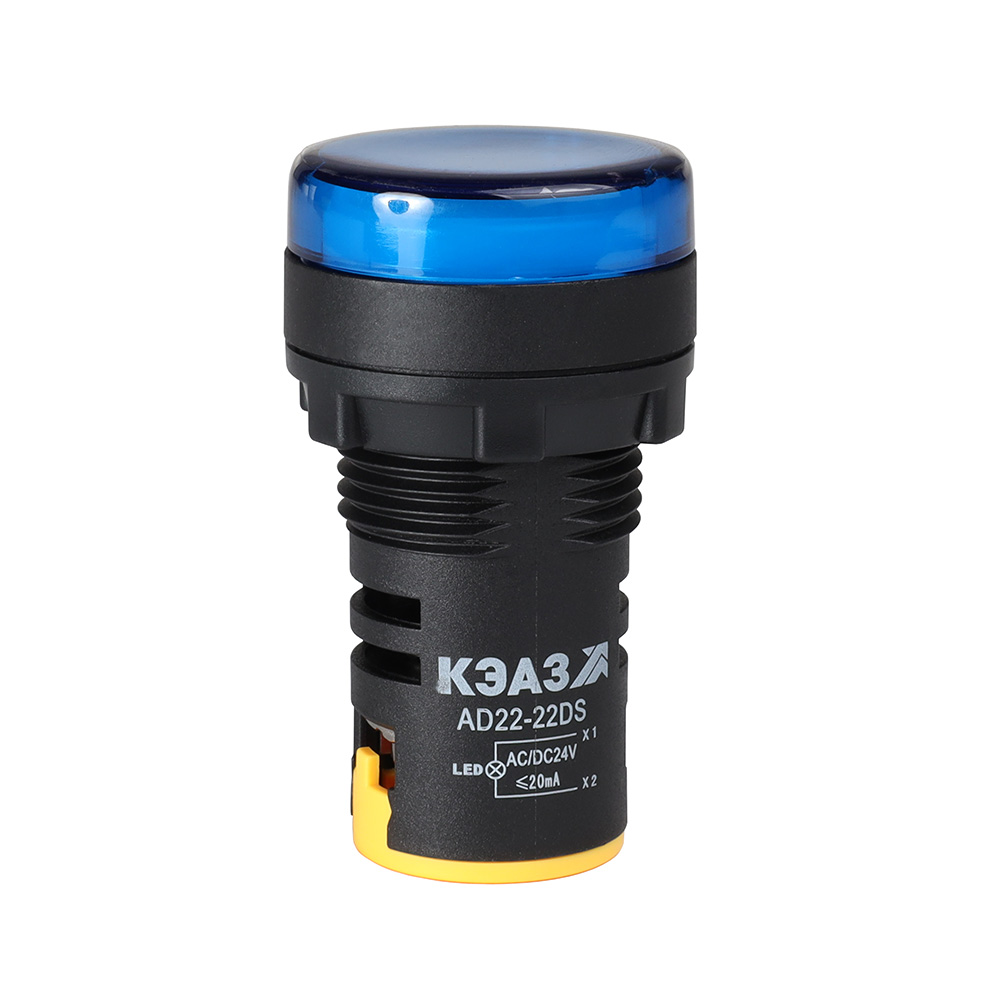 КЭАЗ Лампа AD22DS(LED) матрица D22мм синий 24В AC/DC