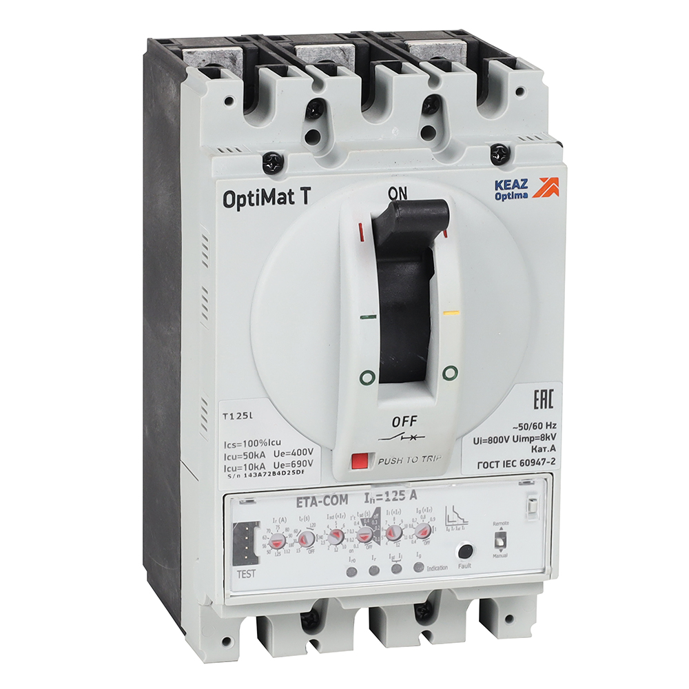 КЭАЗ Выключатель автоматический для защиты двигателя OptiMat T630H ETN-M 630A 3P