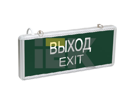 IEK Светильник аварийный на светодиодах ССА1001, 1,5ч., 3Вт, одностор.,ВЫХОД-EXIT