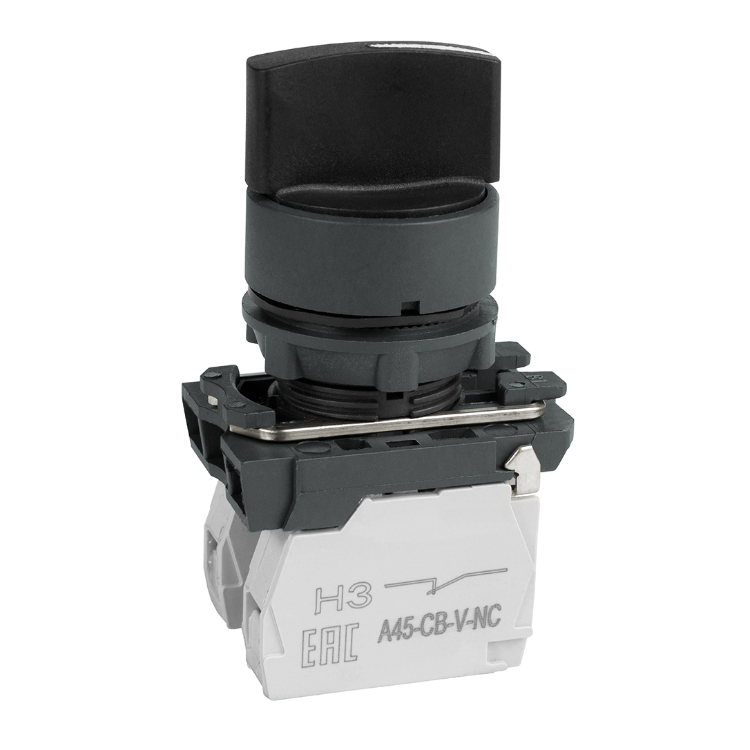 КЭАЗ Переключатель OptiSignal D22 C5-S-25 2 положения пластик 1НО+1НЗ XB5AD25