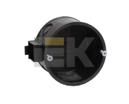 IEK Коробка КМ41022 распаячная 92х92x45мм для полых стен (с саморезами, пластиковые лапки, с крышкой )
