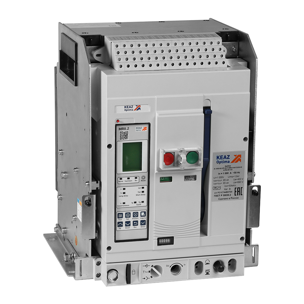 КЭАЗ Выключатель автоматический OptiMat A-1000-S1-3P-50-D-MR8.2-B-C2200-M2-P05-S2-06