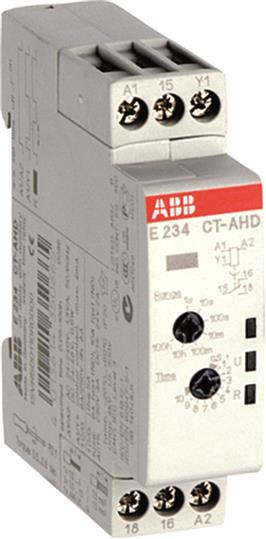 ABB CT-AHD Реле времени модульное (задержка откл.) 7 диапозонов вр.