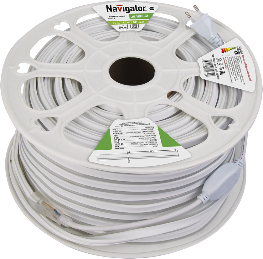 Navigator СД Лента 71 932 NLS-2835G92-9-IP67-220V-NEONLED R20