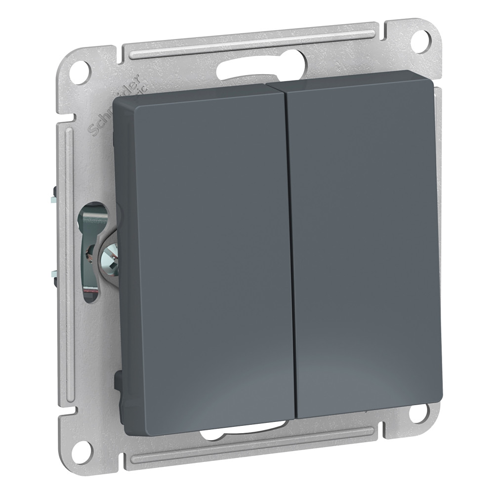 Systeme Electric AtlasDesign Грифель Переключатель 2-клавишный сх.6, 10АХ, механизм