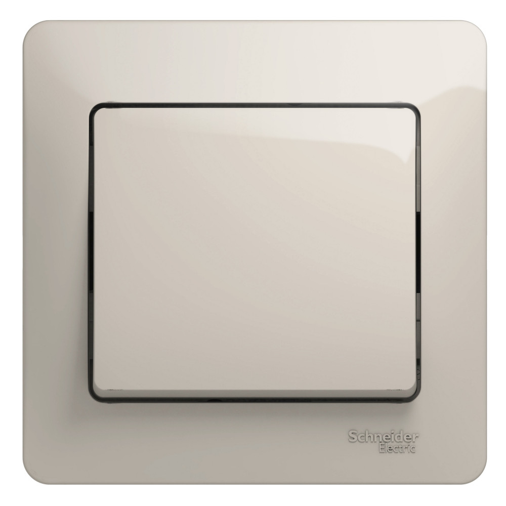 Systeme Electric Glossa Молочный Выключатель 1-клавишный сх.1, 10AX (в сборе)