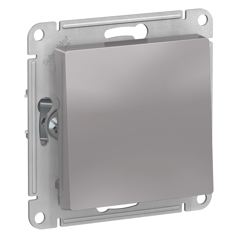 Systeme Electric AtlasDesign Алюминий Выключатель 1-клавишный сх.1, 10АХ, механизм