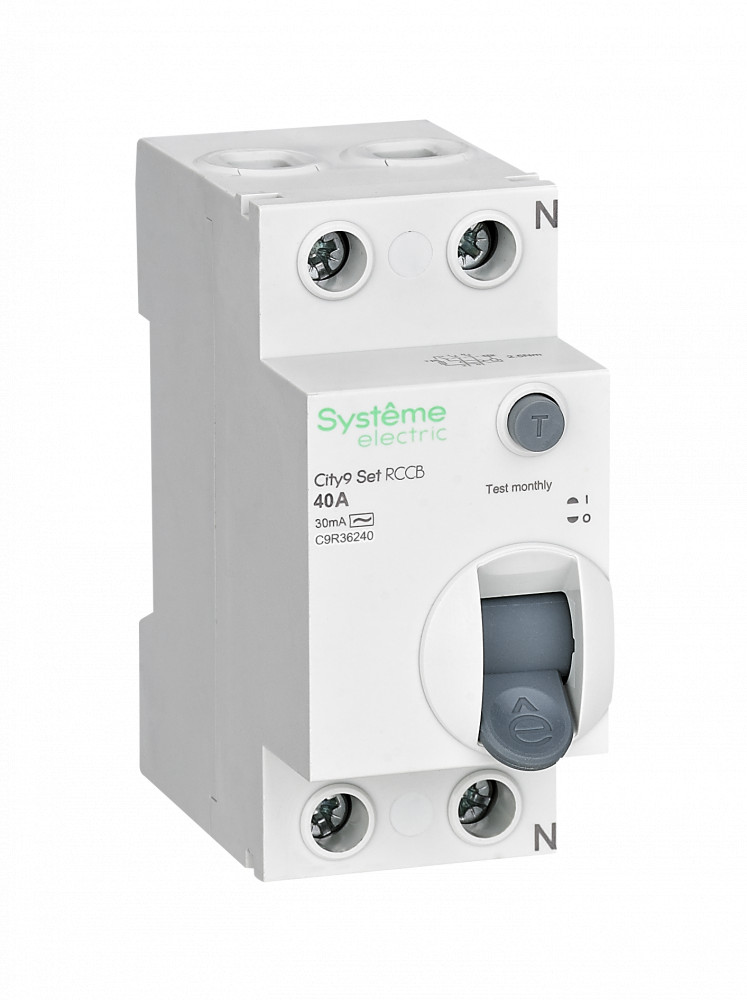Systeme Electric City9 Set Выключатель дифференциального тока (ВДТ) 40А 2P 30мА Тип-AC 230В