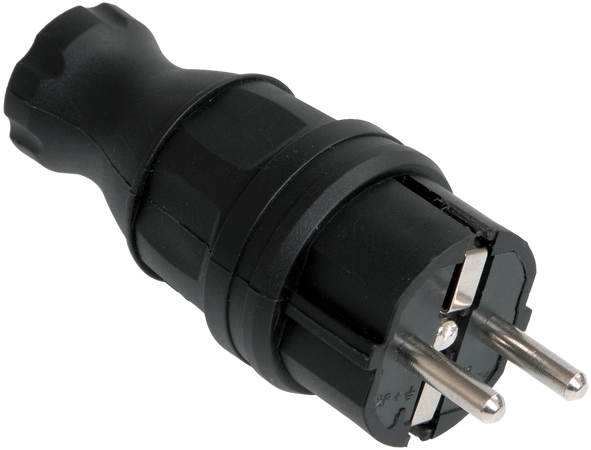 IEK OMEGA ВБп3-1-0м Вилка прямая IP44