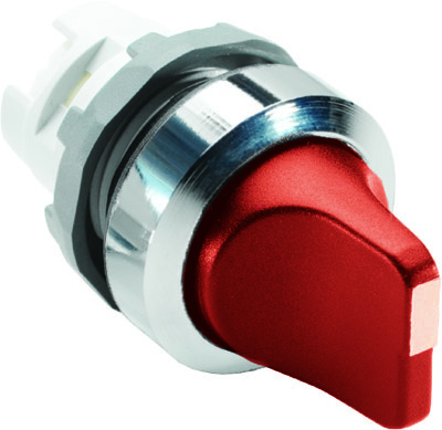 ABB M2SS2-20R Переключатель красный 2-х поз. с фиксацией (короткая ручка)