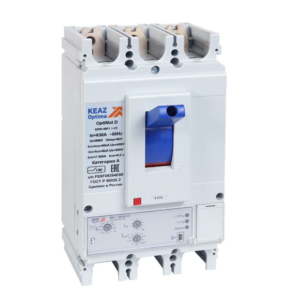 КЭАЗ Выключатель автоматический OptiMat D630N-MR1.1-У3