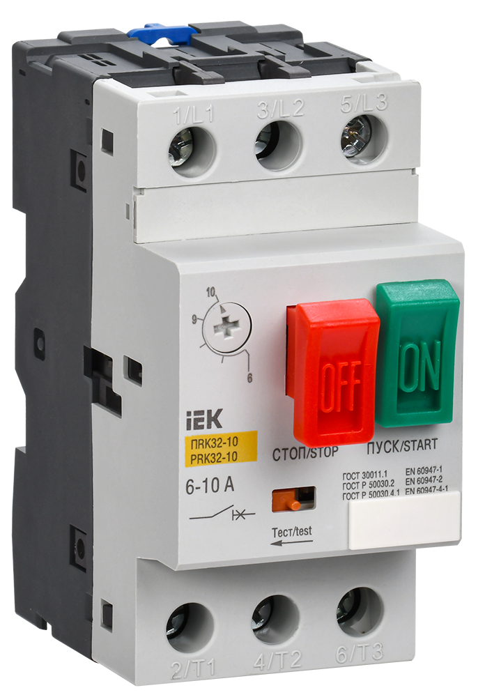 IEK Пускатель ПРК32-10 In=10A Ir=6-10A Ue 660В