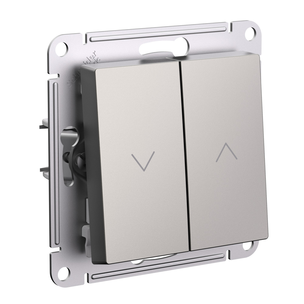 Systeme Electric AtlasDesign Шампань Выключатель 2-клавишный жалюзи, 10А, механизм