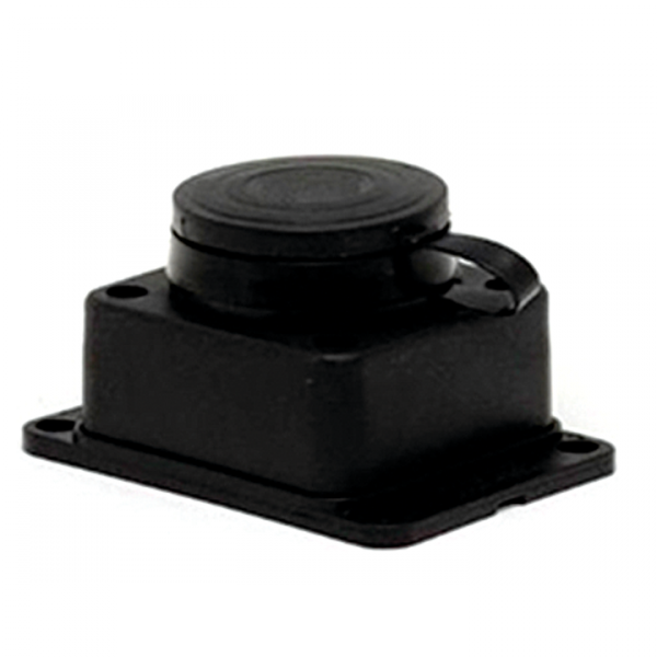 EKF Basic Розетка настенная с защитной крышкой каучуковая 230В 2P+PE 16A IP44