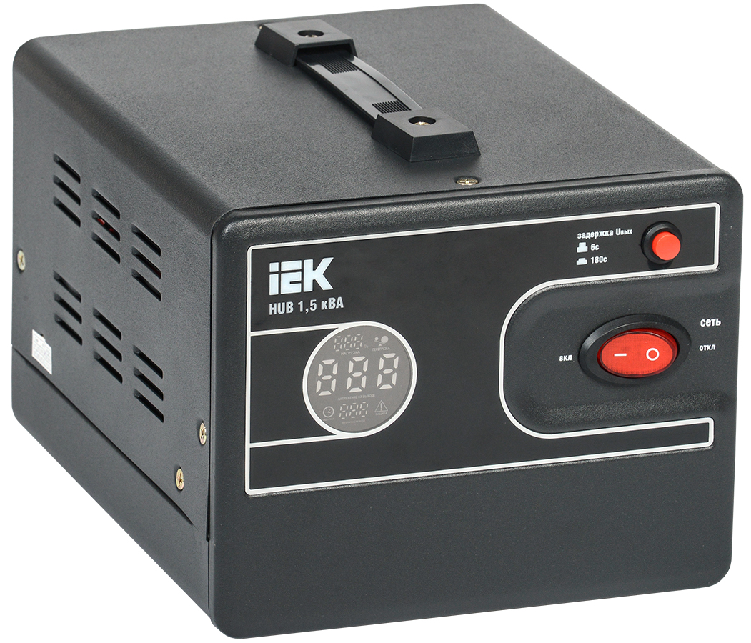 IEK HUB Стабилизатор напряжения 1-ф. переносной 1,5кВА