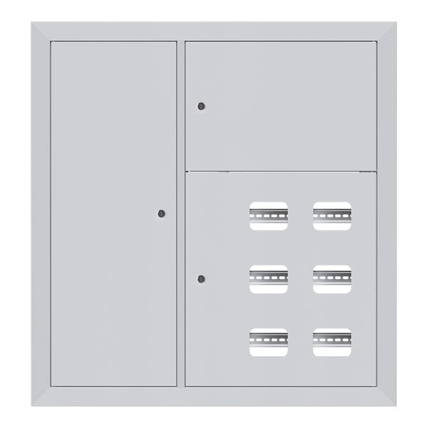 Щит этажный 6 кв. со слаботочным отсеком слева (1000х950х150) EKF Basic