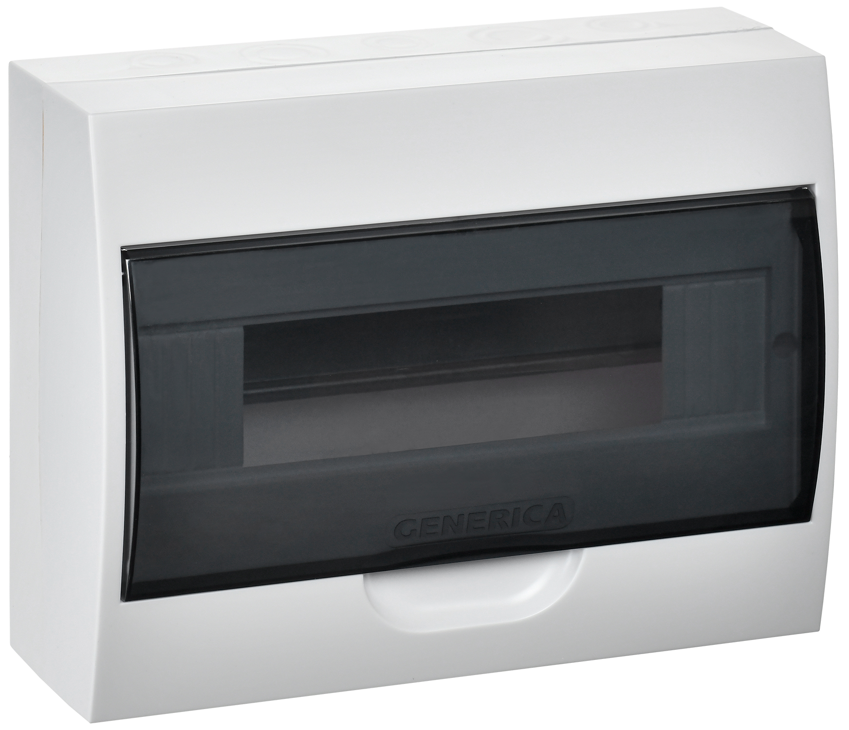 IEK GENERICA Корпус пластиковый ЩРН-П-12 черн. прозр. дверь IP41