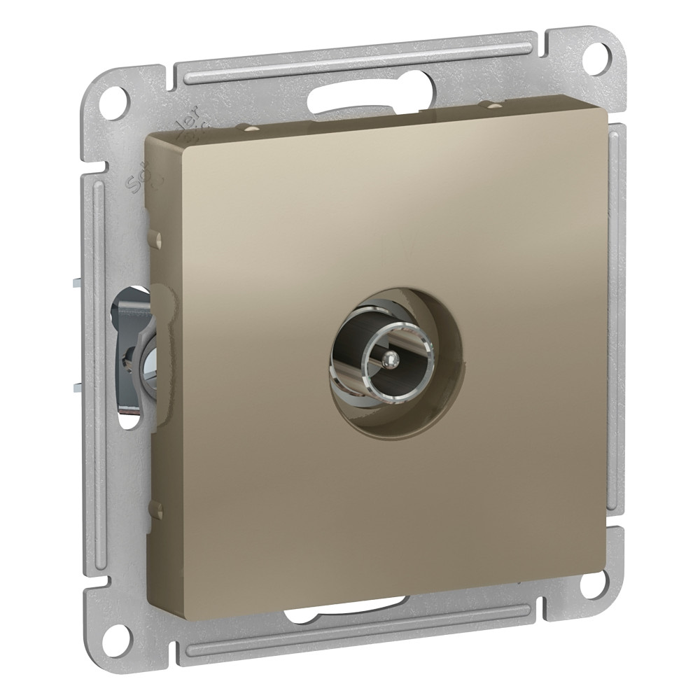 Systeme Electric AtlasDesign Шампань Розетка TV оконечная 1DB, механизм