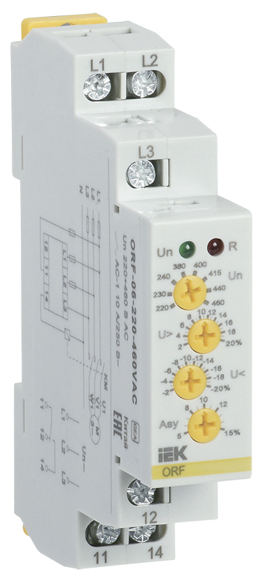 IEK ONI Реле фаз ORF 06 3ф 220-460 В AC