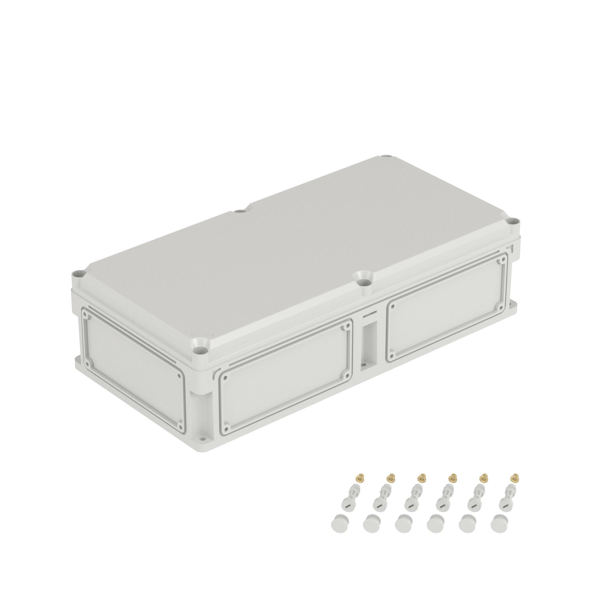 DKC Корпус RAM box без МП 600х300х160 мм, с фланцами, непрозрачная крышка высотой 35 мм, IP67