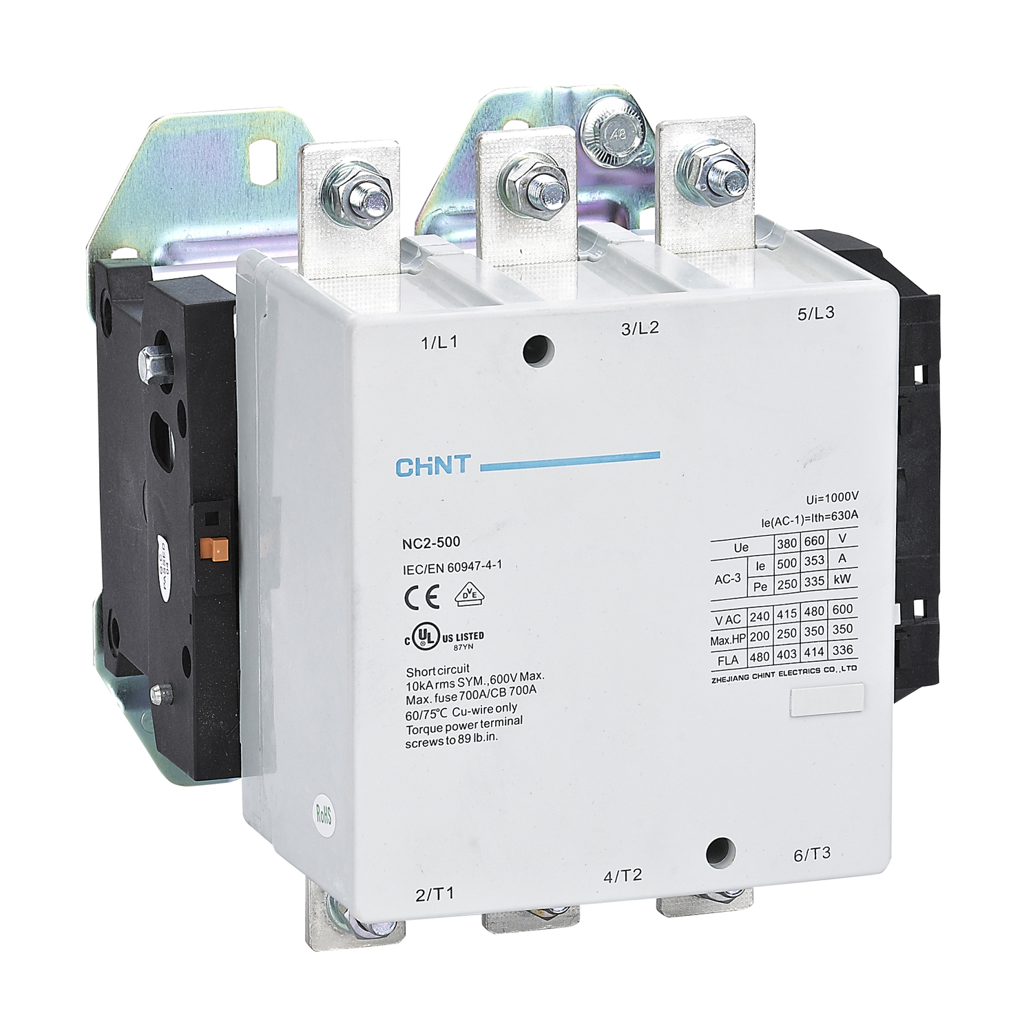 CHINT Контактор NC2-500 500A 110В/АС3 50Гц (R)