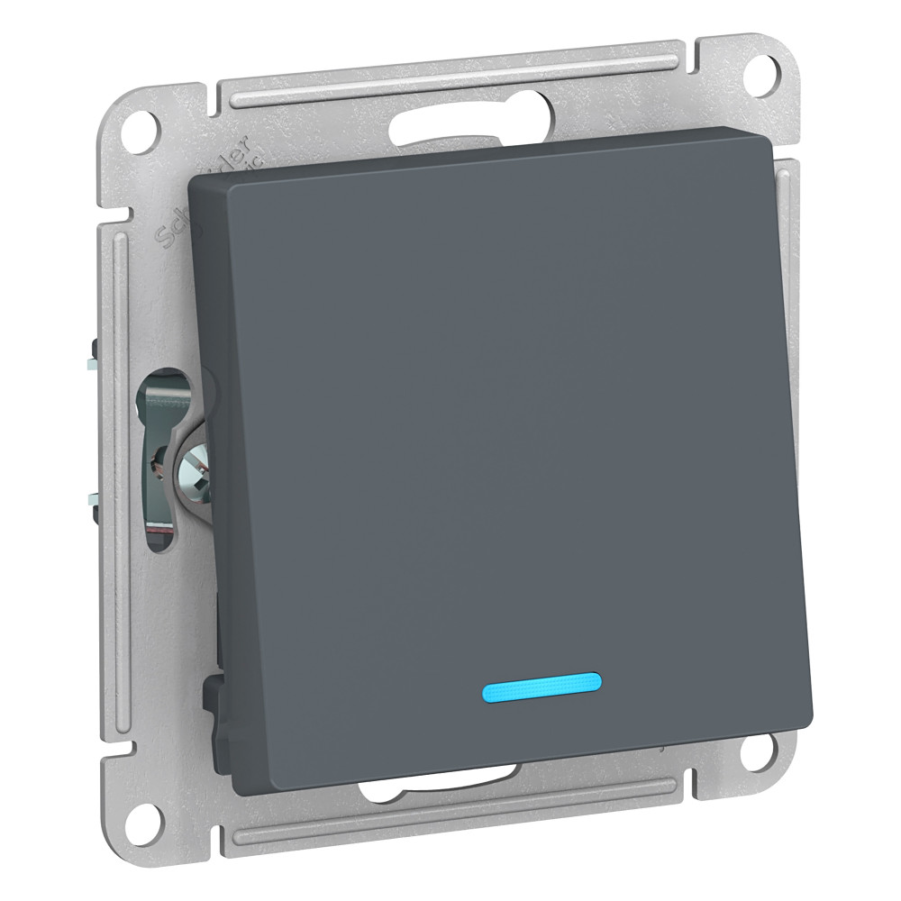 Systeme Electric AtlasDesign Грифель Переключатель 1-клавишный с подсветкой, сх.6а, 10АХ, механизм