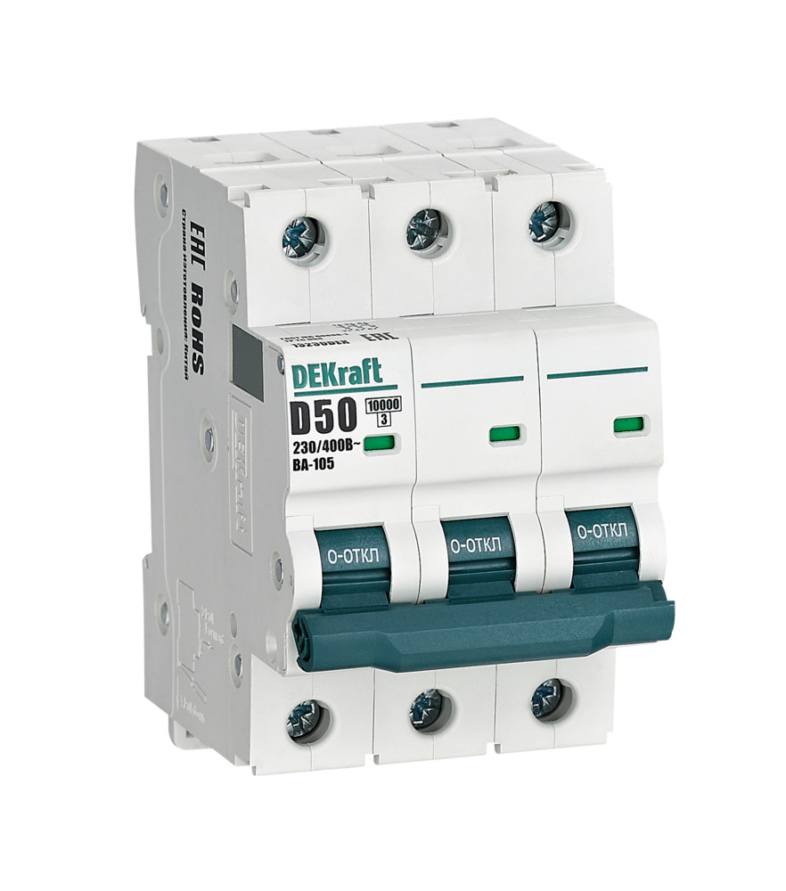Dekraft Автоматический выключатель ВА105-3P-050A-D