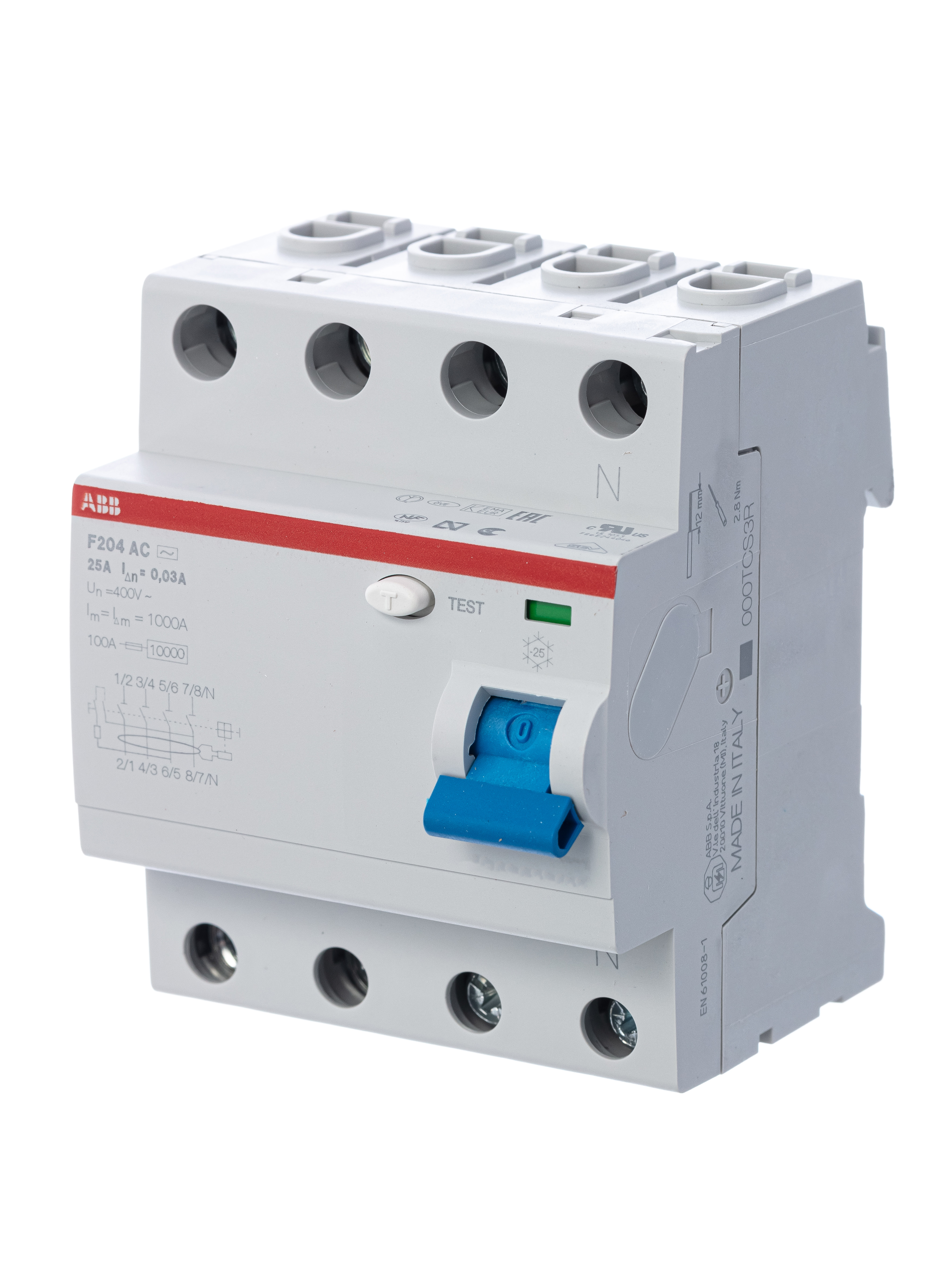 ABB F204AC УЗО 4Р 40A 500mA (AC)