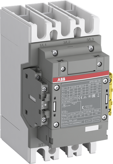ABB Контактор AFS190-30-12-12 для систем безопасности, с универсальной катушкой управления 48-130В AC/DC