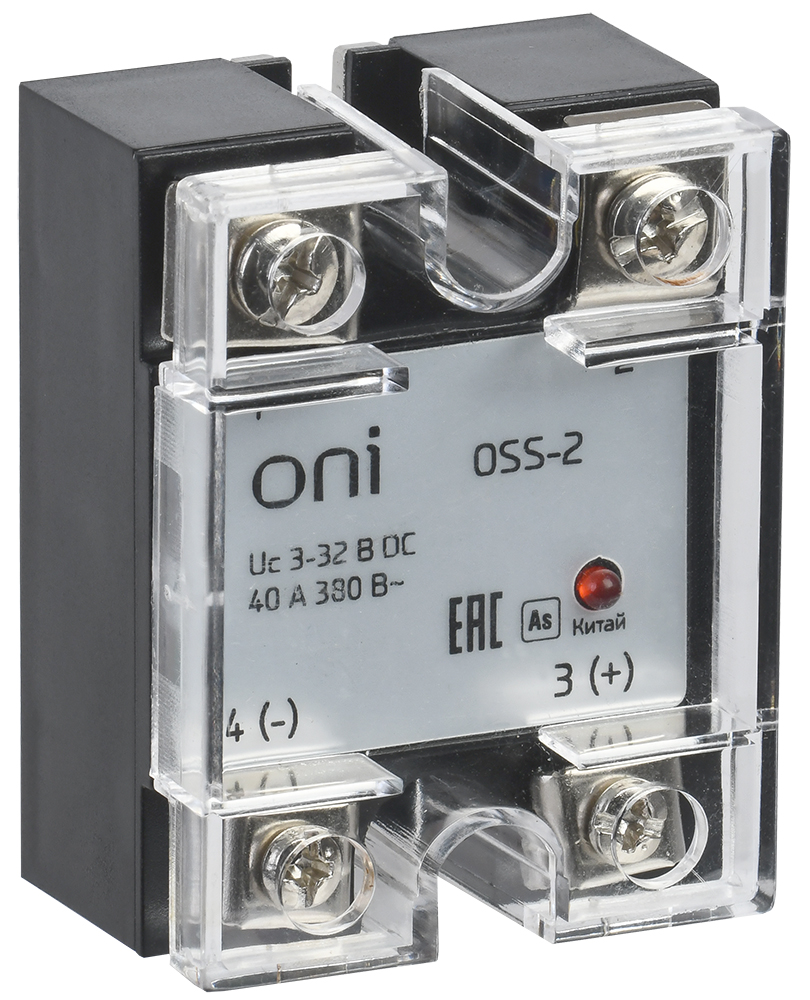 IEK ONI Реле твердотельное OSS-2 40А 380В AC 3-32В DC