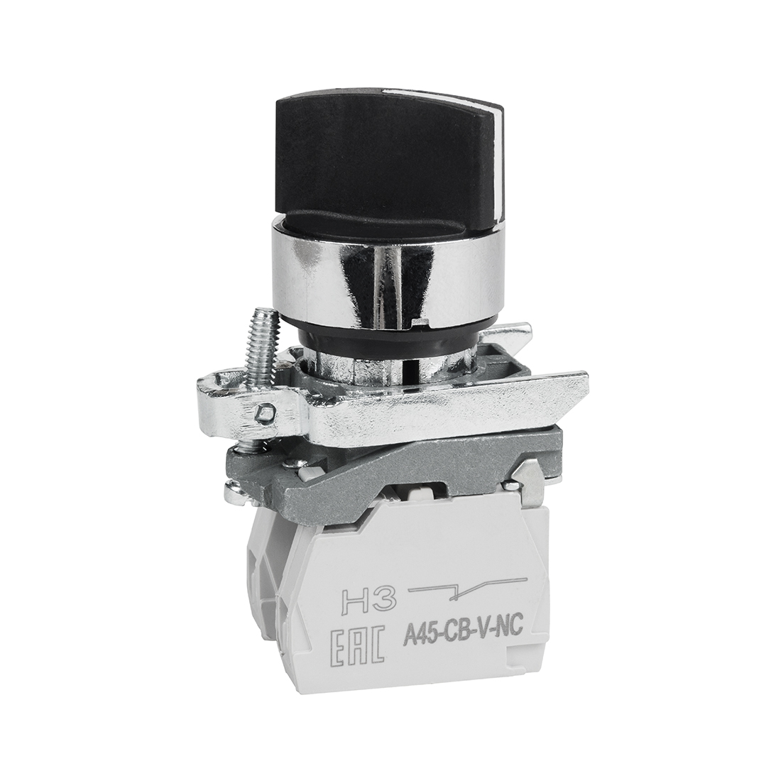 КЭАЗ Переключатель OptiSignal D22 C4-S-53 3 положения с возвр металл 2НО XB4BD53
