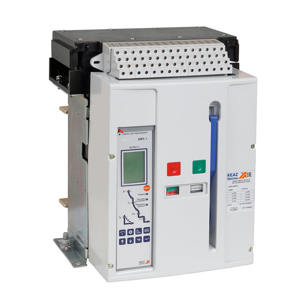 КЭАЗ Выключатель автоматический OptiMat A-1000-S1-3P-50-F-MR5.1-B-C2200-M2-P00-S3-00