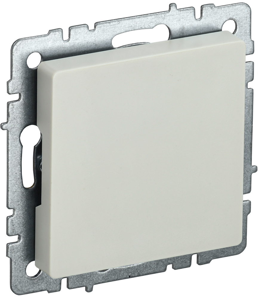 IEK BRITE BASE Бежевый Заглушка с суппортом МЗ10-БрКр