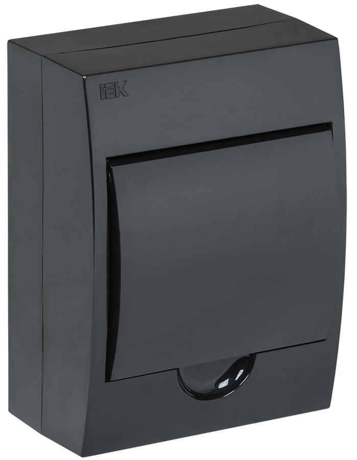 IEK KREPTA 3 Корпус пластиковый ЩРН-П-6 IP41 черный откр.монтаж