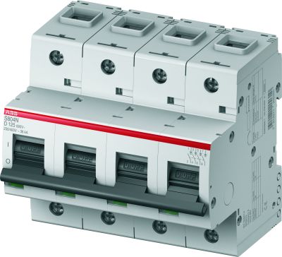 ABB Выключатель автоматический 4-полюсный S804N D10