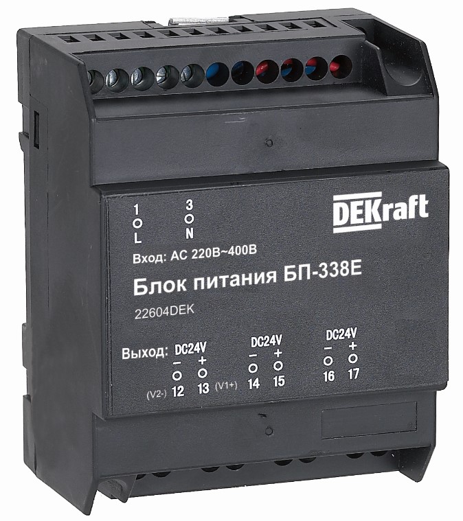 Dekraft Блок питания, Uвх 220В АС, Uвых 24В DC, 7 Вт