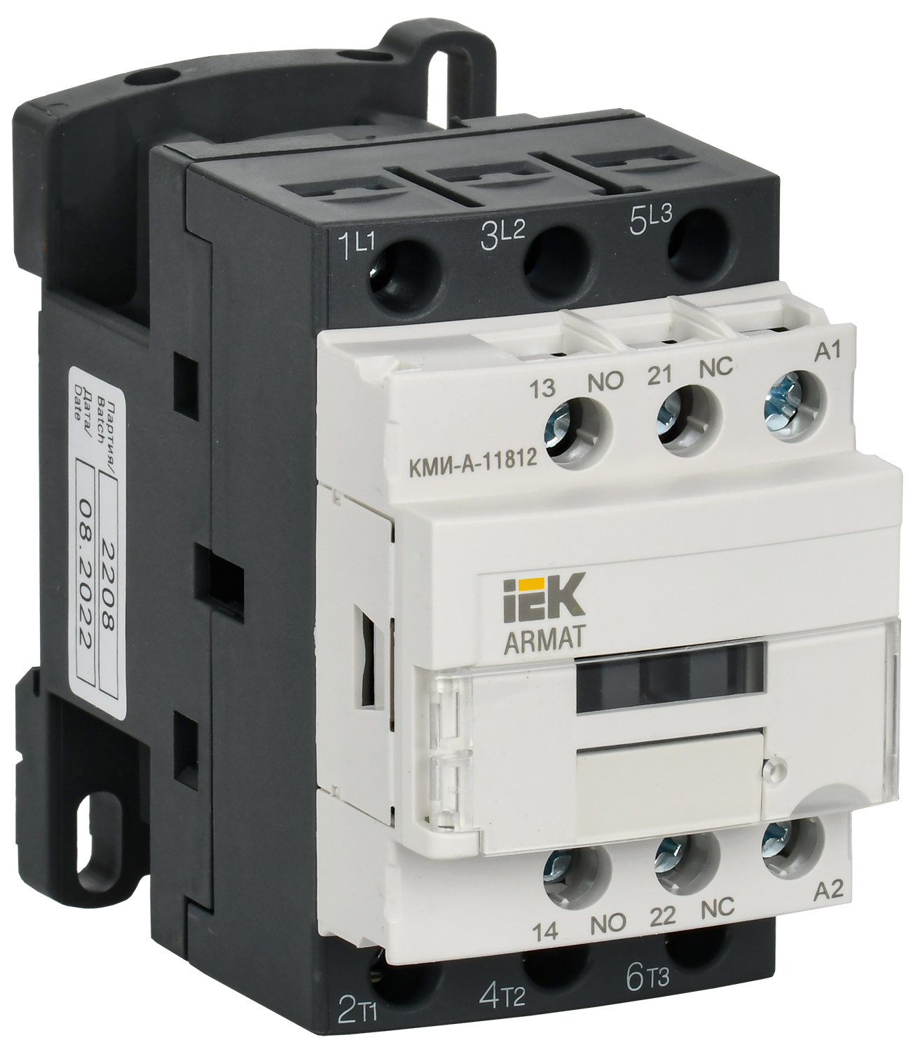 IEK ARMAT Контактор КМИ-А-11812 LC1D 18А 400В/АС3 1НО/1НЗ