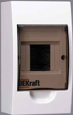 Dekraft Корпус пластиковый навесной 4 мод. IP41 ЩРН-П-4