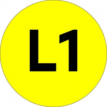 EKF PROxima Наклейка "L1" d=20мм