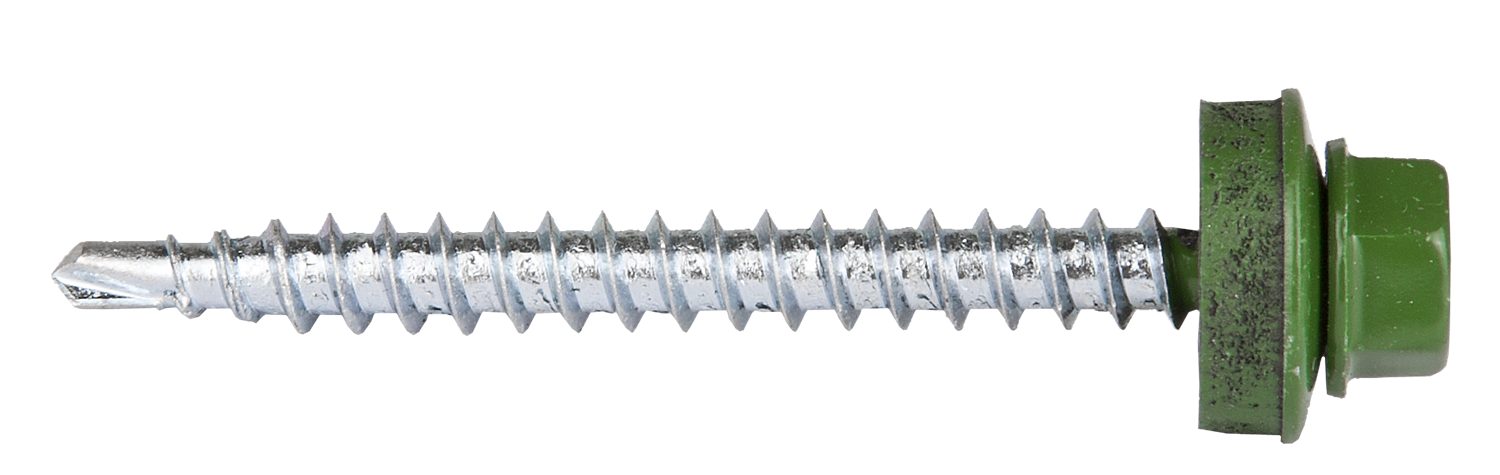 Tech-Krep Саморез КР св. 4,8х51 RAL-6002 (зелёный) (200 шт) - ведро