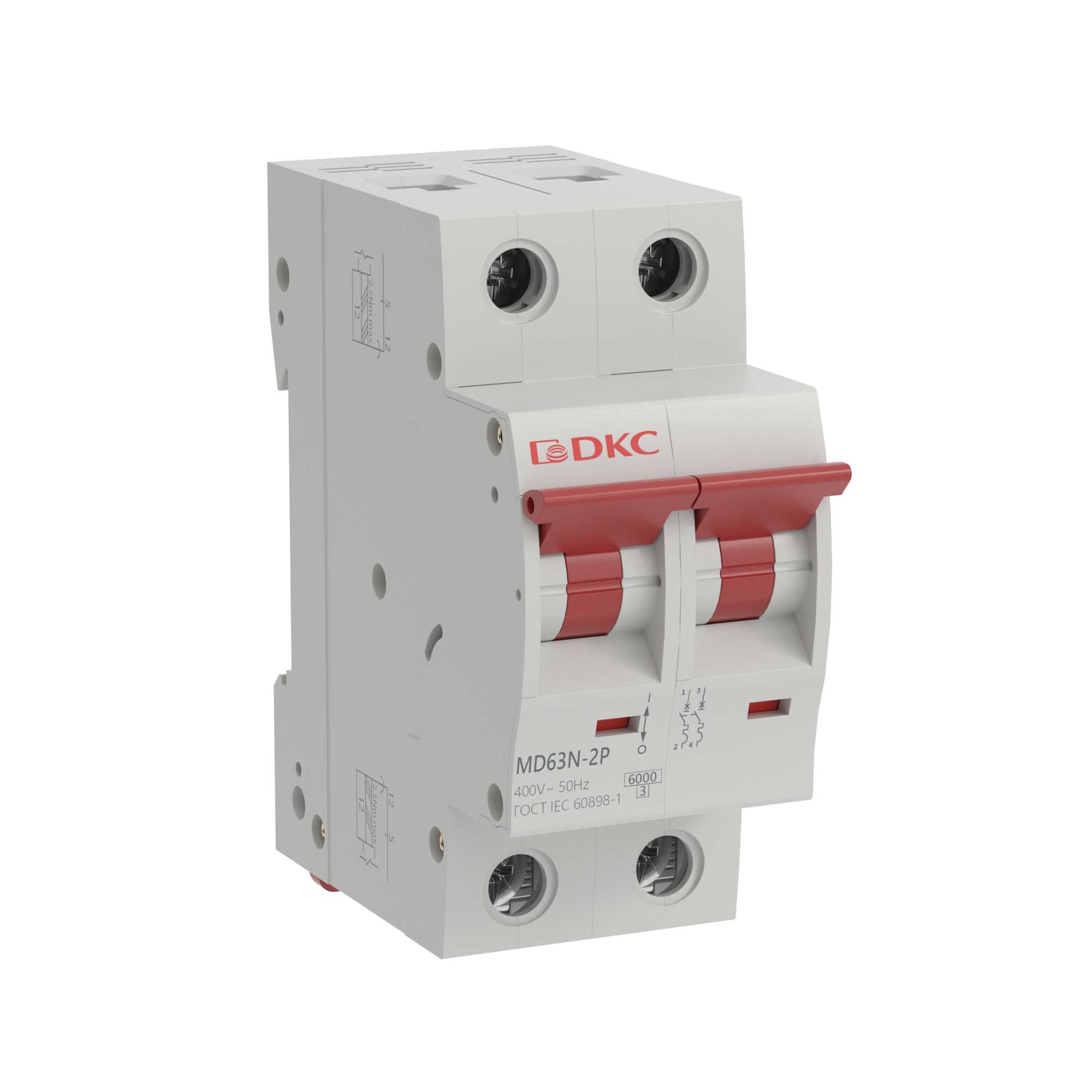 DKC YON max Автоматический выключатель модульный MD63N 2P 20A C 6kA