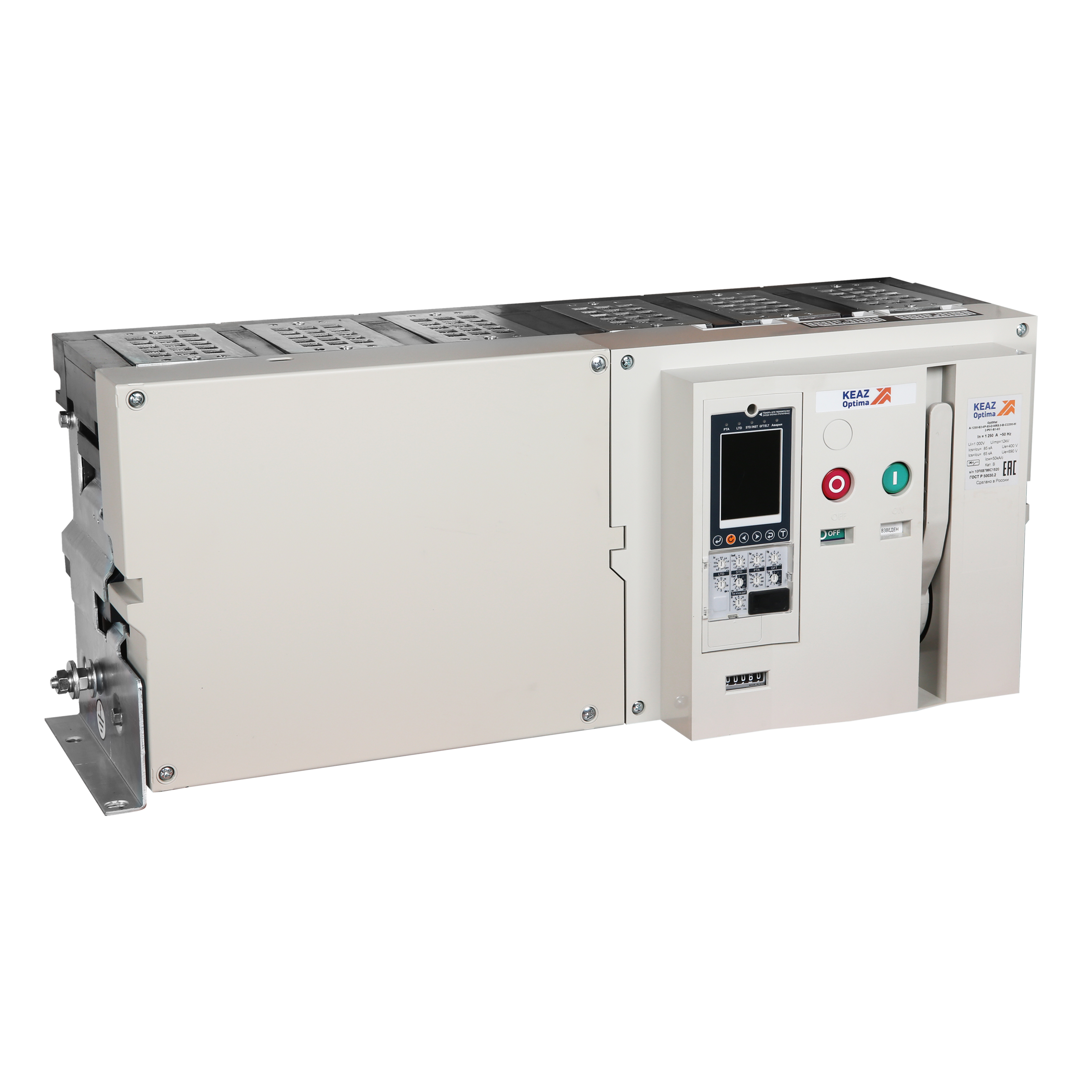 КЭАЗ Выключатель автоматический OptiMat A-6300-S6-4P-150-F-MR8.1-VH-C2200-M2-P04-S1-06