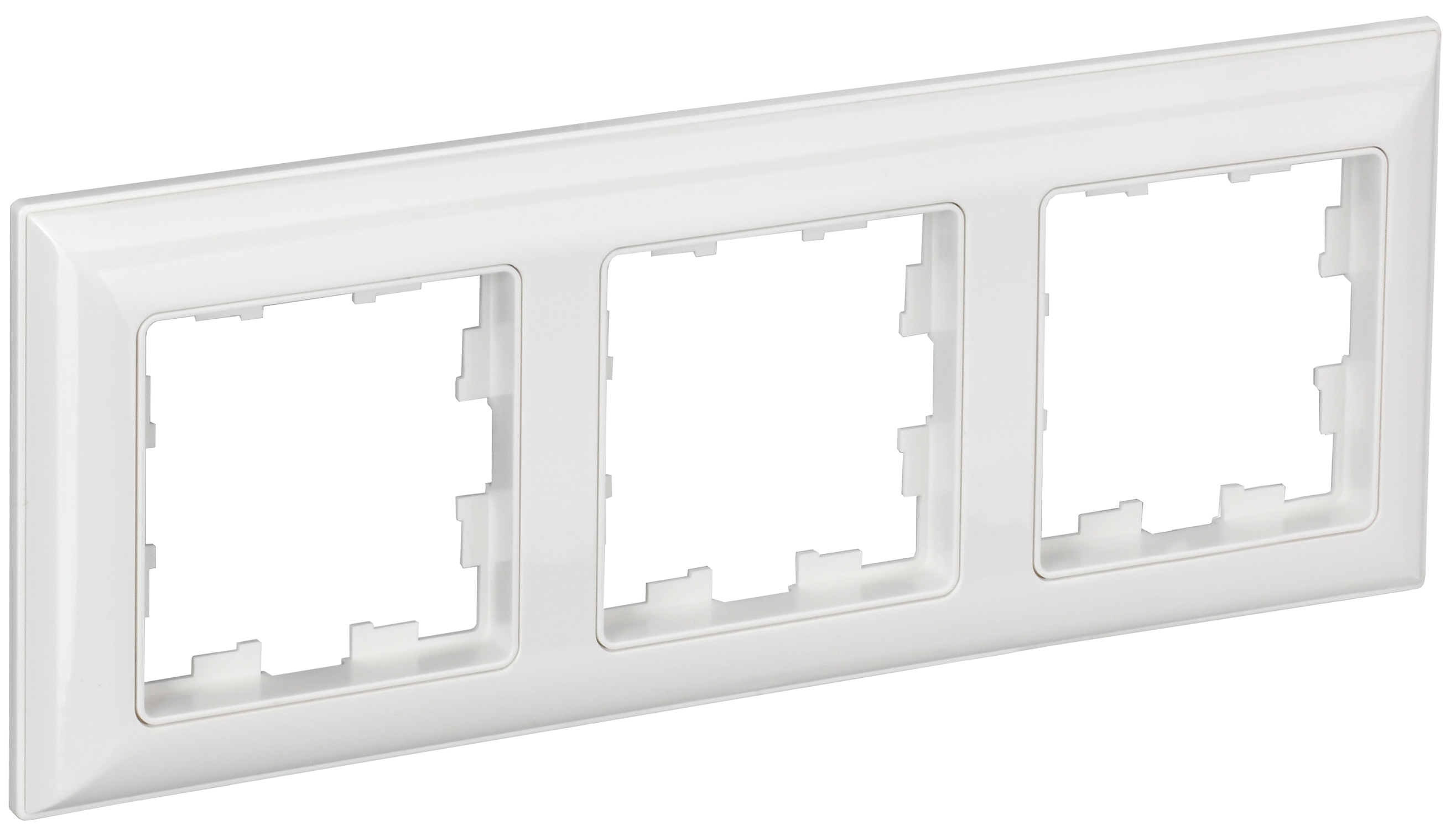 IEK BRITE DECOR Белый 3D-форма Рамка 3-м РУ-3-Бр
