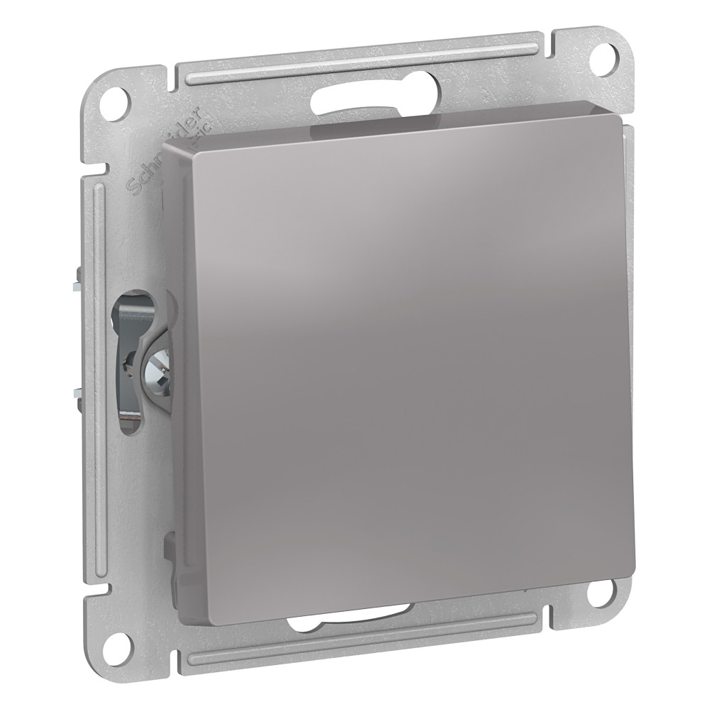 Systeme Electric AtlasDesign Алюминий Кнопка нажимная сх.1, 10АХ, механизм