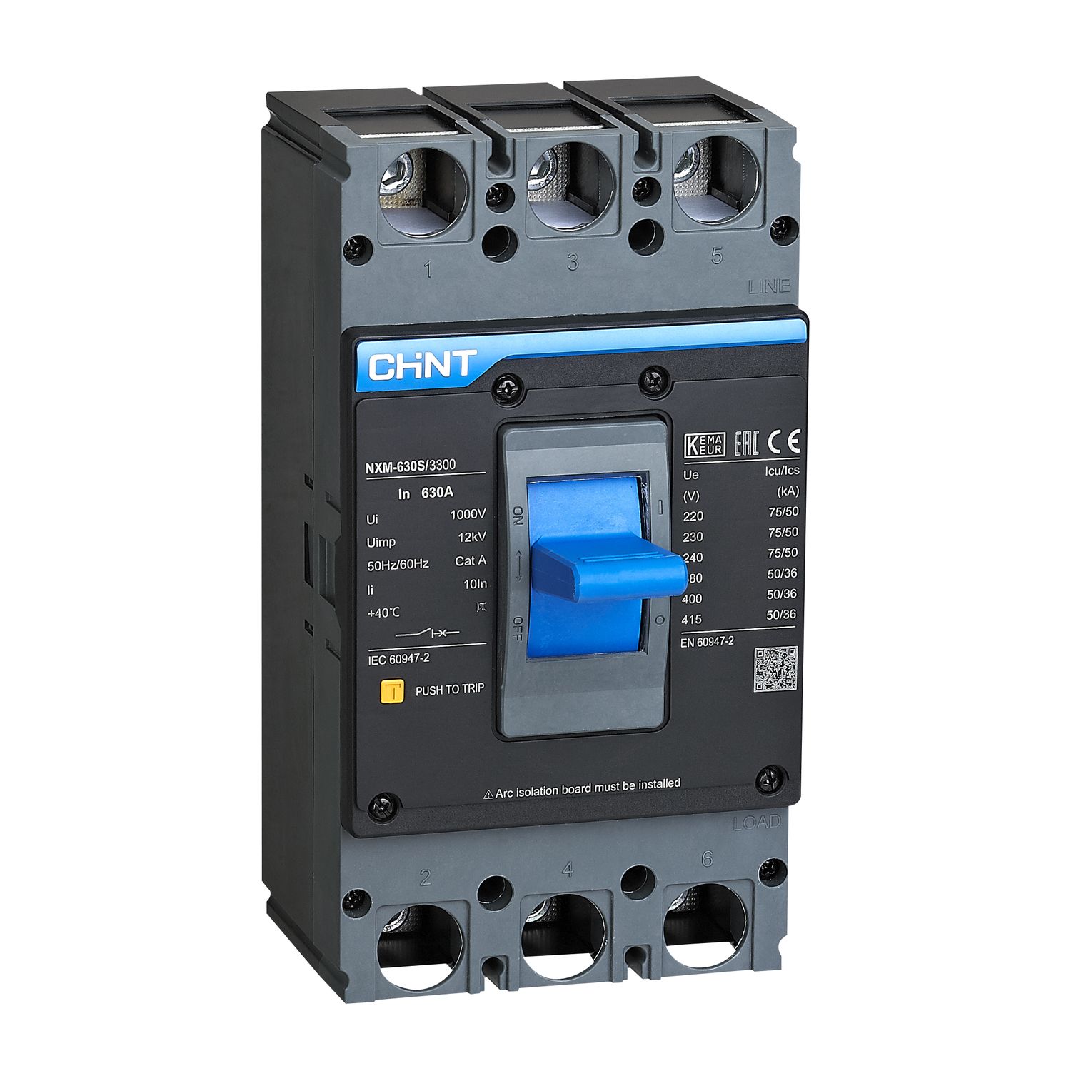 CHINT Авт. выкл. NXM-630S/3Р 630A 50кА
