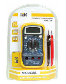IEK Мультиметр цифровой Master MAS838L
