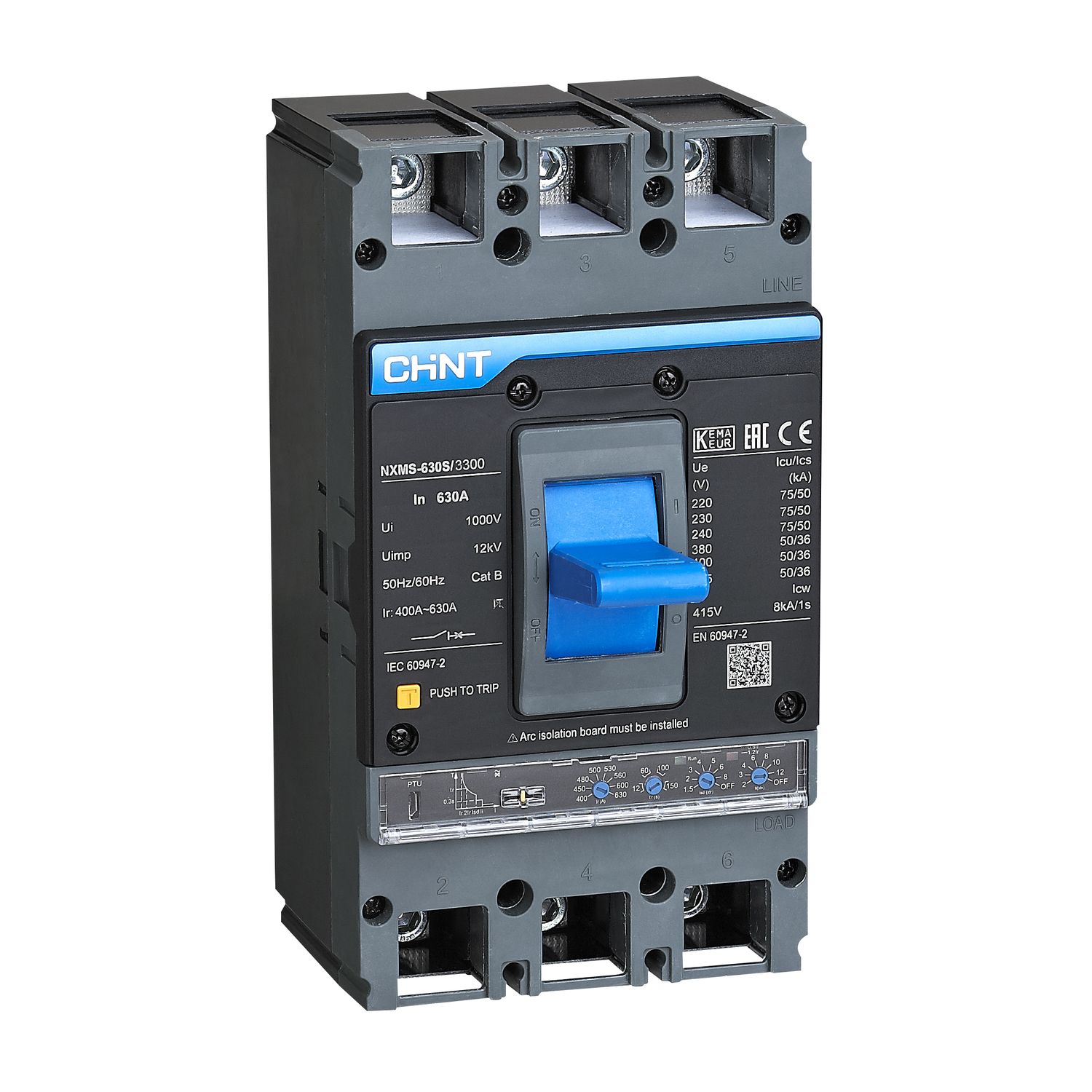 CHINT Авт. выкл. NXMS-1600H/3Р 1600A 70кА с электронным расцепителем (R)